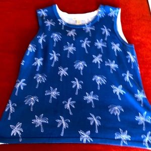 Christopher & Banks Blue sleeveless sweater